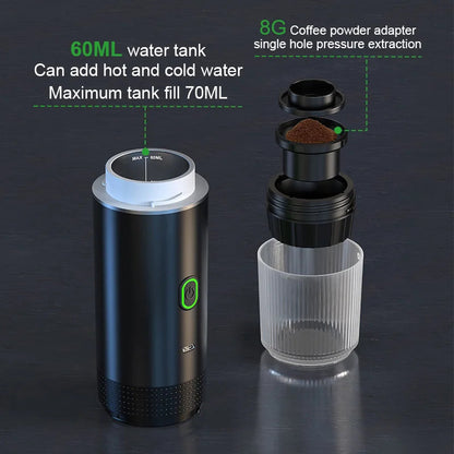 Portable Espresso Coffee Machine | Wireless 3-in-1 Travel Coffee Maker | GLOBGRIP® GLOBGRIP®