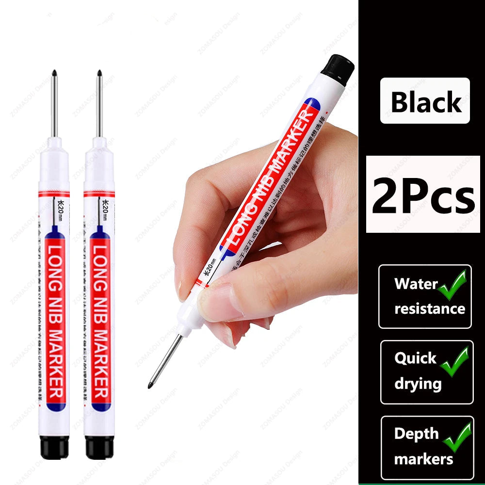 🖊️ 2cm Waterproof Long Head Deep Hole Marker Pen GLOBGRIP®