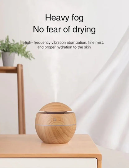 Mini Home Wood Grain Air Humidifier GLOBGRIP®