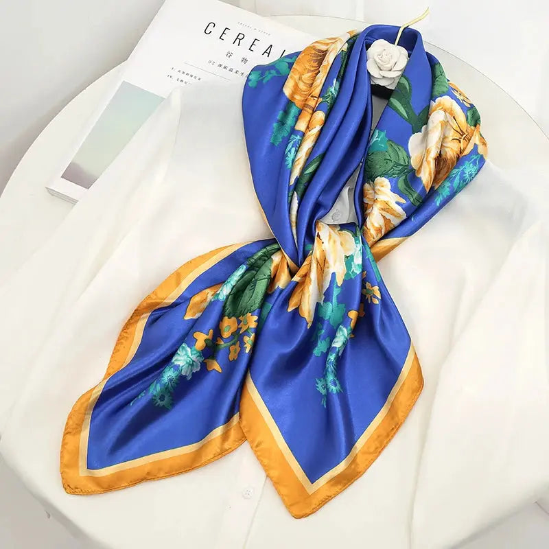 Luxury Silk Satin Square Scarf | Industrial Anti-Slip Solution GLOBGRIP®