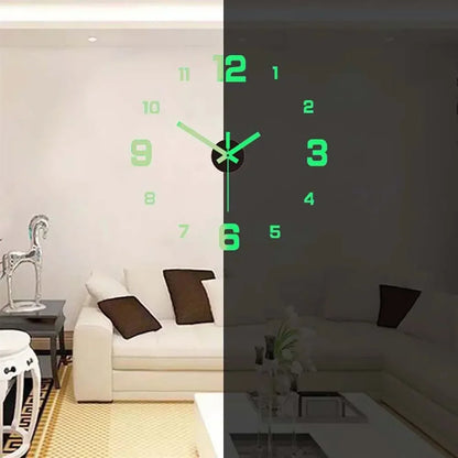 Digital Clock Wall Stickers Needle Decoration Glowing Clocks DIY Bedroom Living Home Quartz Creatives Removable Room Watches GLOBGRIP®