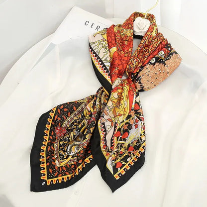 Luxury Silk Satin Square Scarf | Industrial Anti-Slip Solution GLOBGRIP®