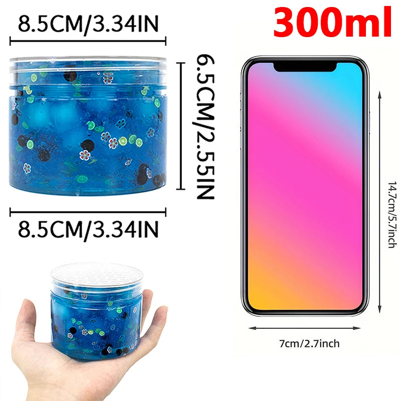 70/300ml Large Capacity Crunchy Slime Kit Premade Crystal Slime Set Super Soft And Non-Sticky Jelly Cube Slime Party Favor Gifts GLOBGRIP®