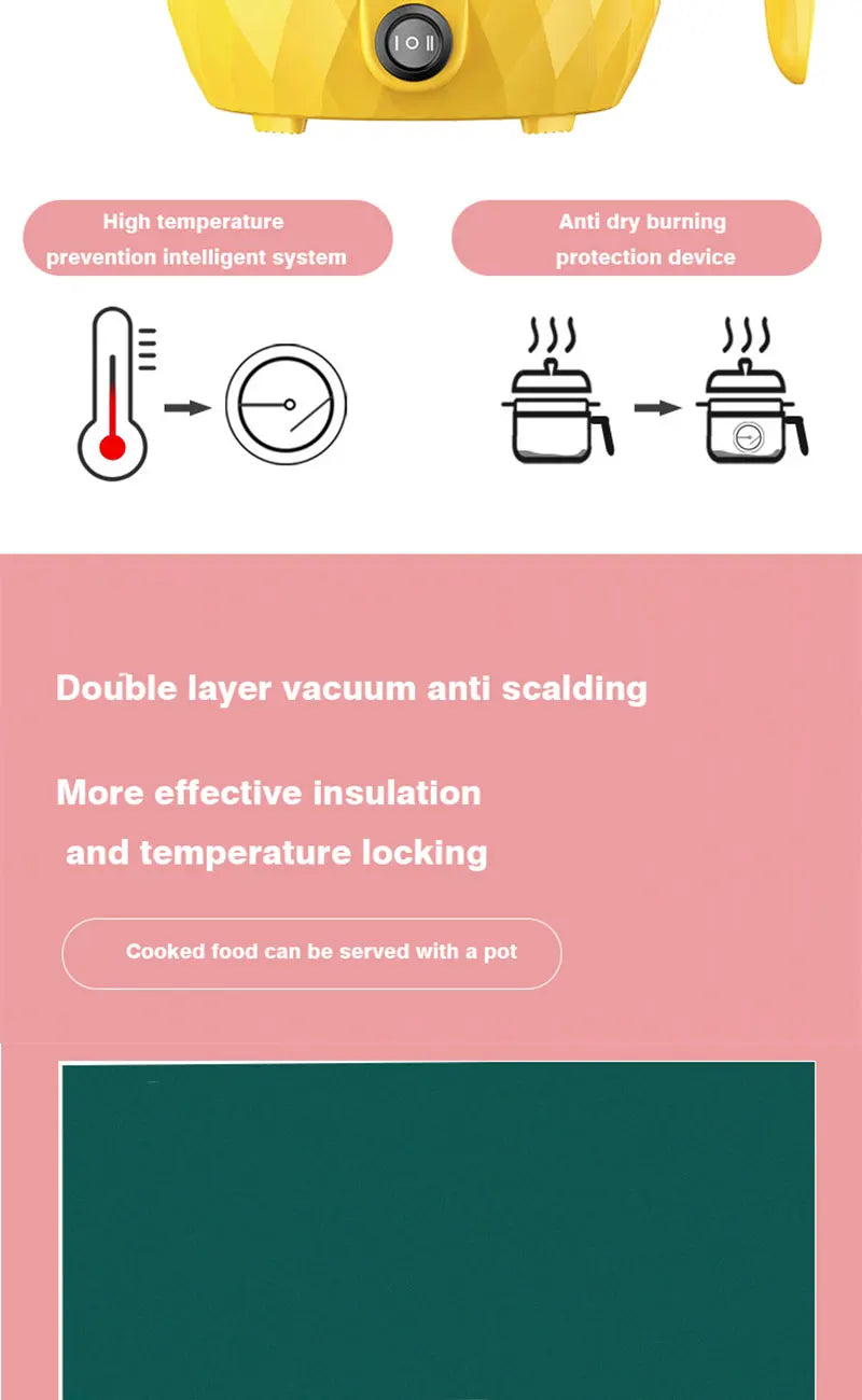 1.8L Multifunctional Electric Rice Cooker Mini Non-stick Cookware Multicooker for Home and Kitchen Appliances Pan Pots Offers GLOBGRIP®