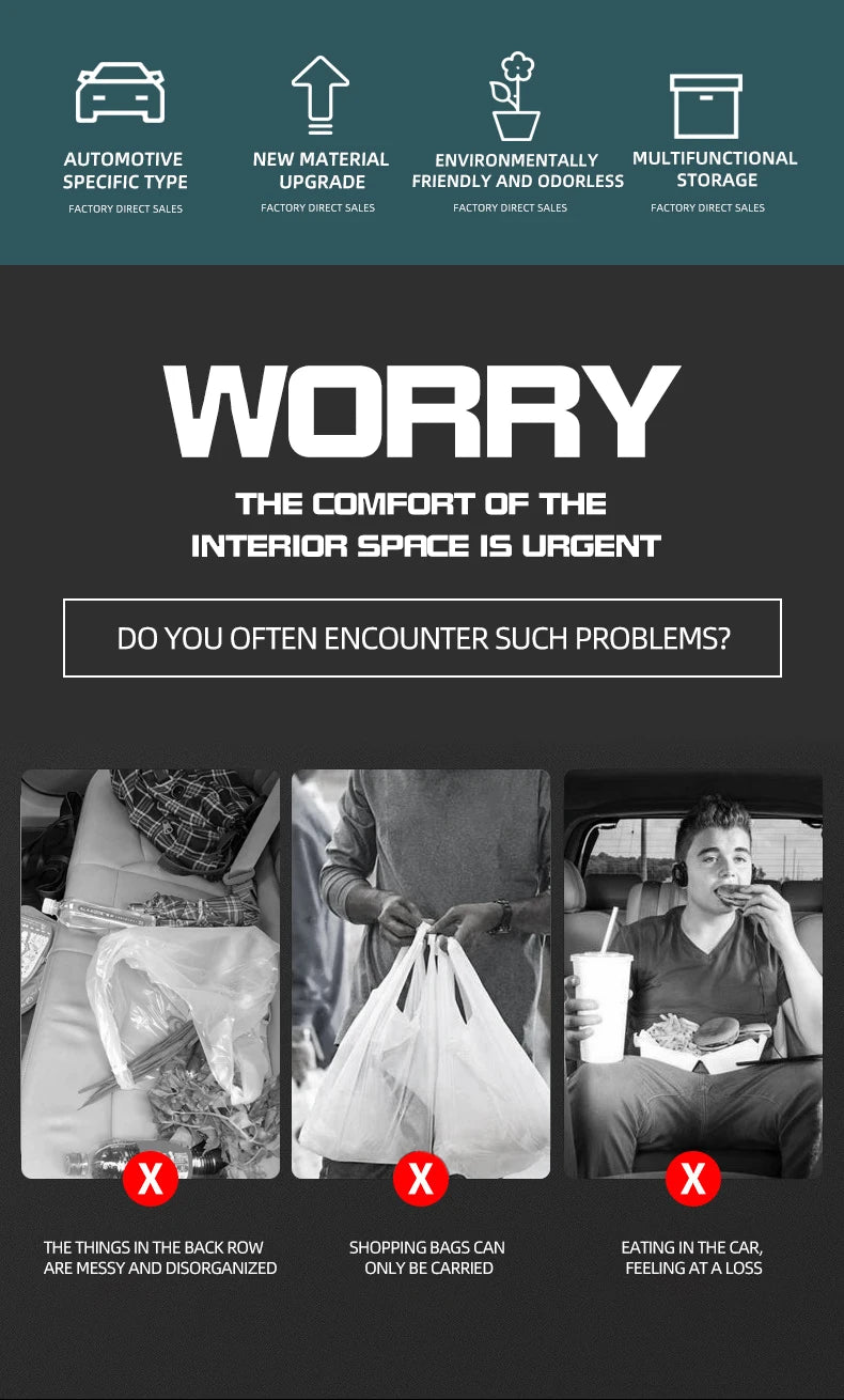 🚗 Multifunctional Car Seat Storage Bag GLOBGRIP®