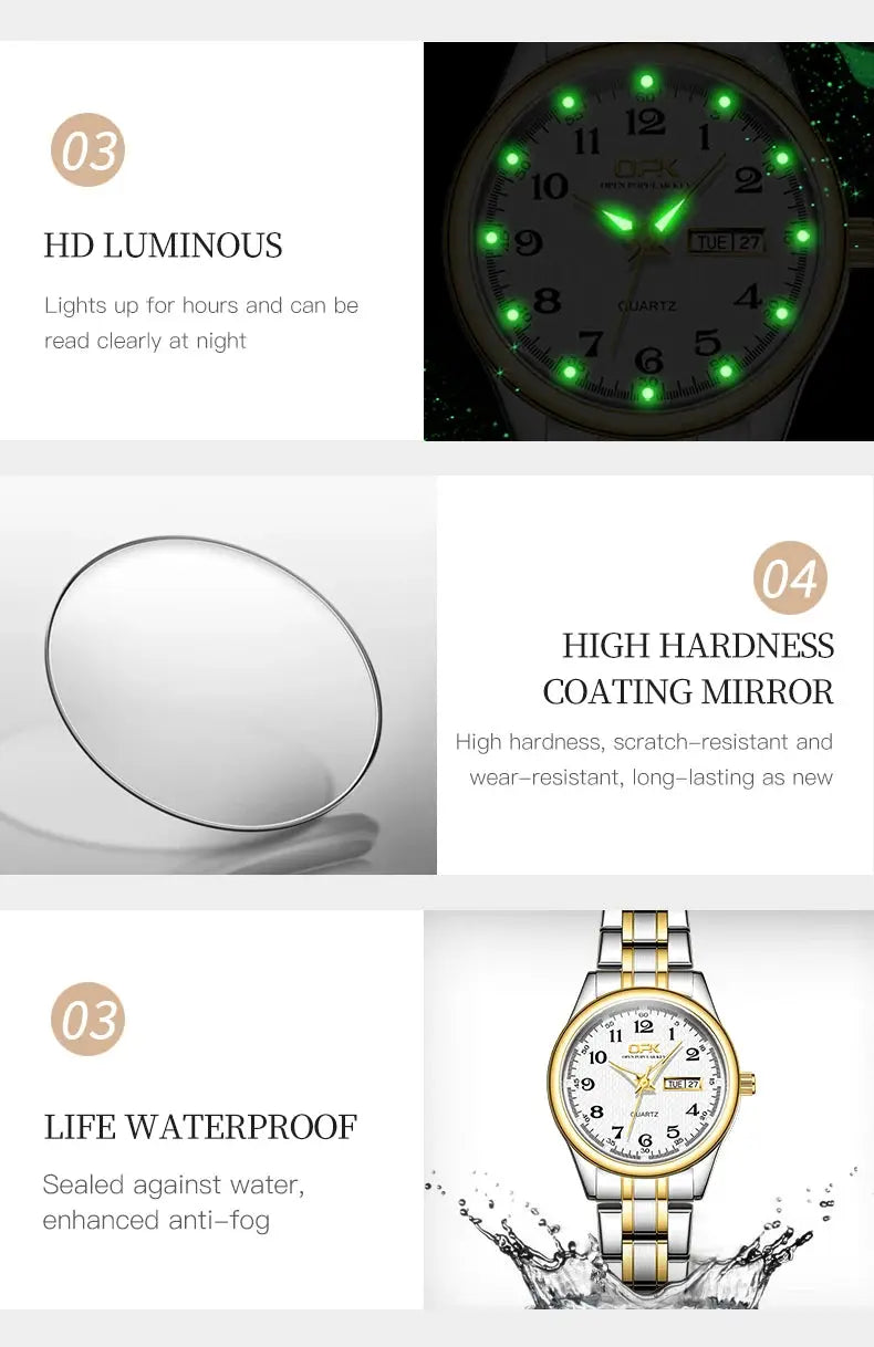 OPK 8110 Watch for Women | Elegant Luxury Wristwatch - GLOBGRIP®