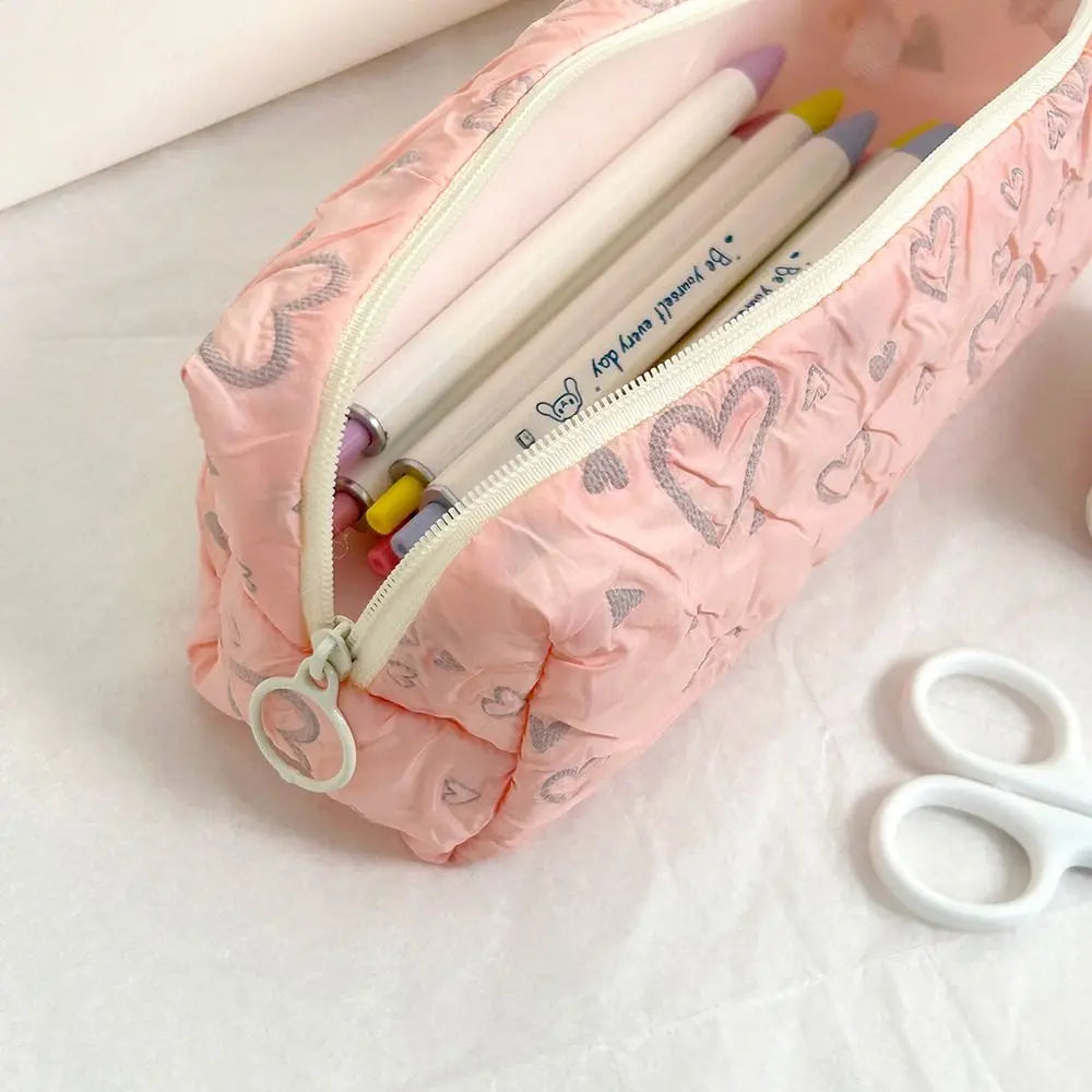 Love Print Pattern Pen Bag – Large Capacity & Multi-Use GLOBGRIP®