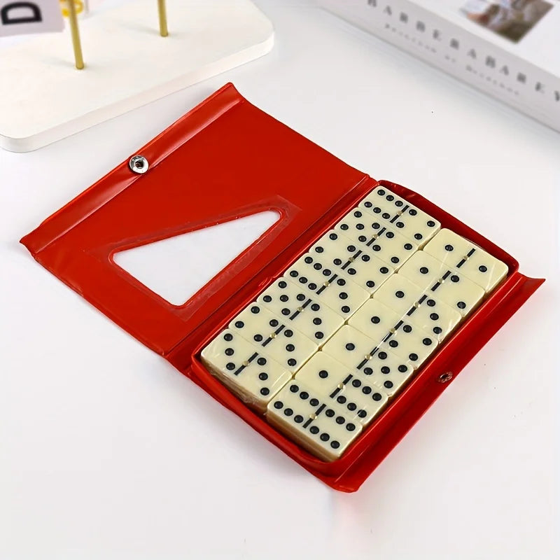 Domino chess set-high-quality board game toys, equipped with sturdy PVC storage boxes, very suitable for family game nights GLOBGRIP®