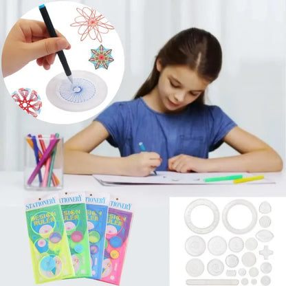 Spirograph Drawing Ruler Toy GLOBGRIP®