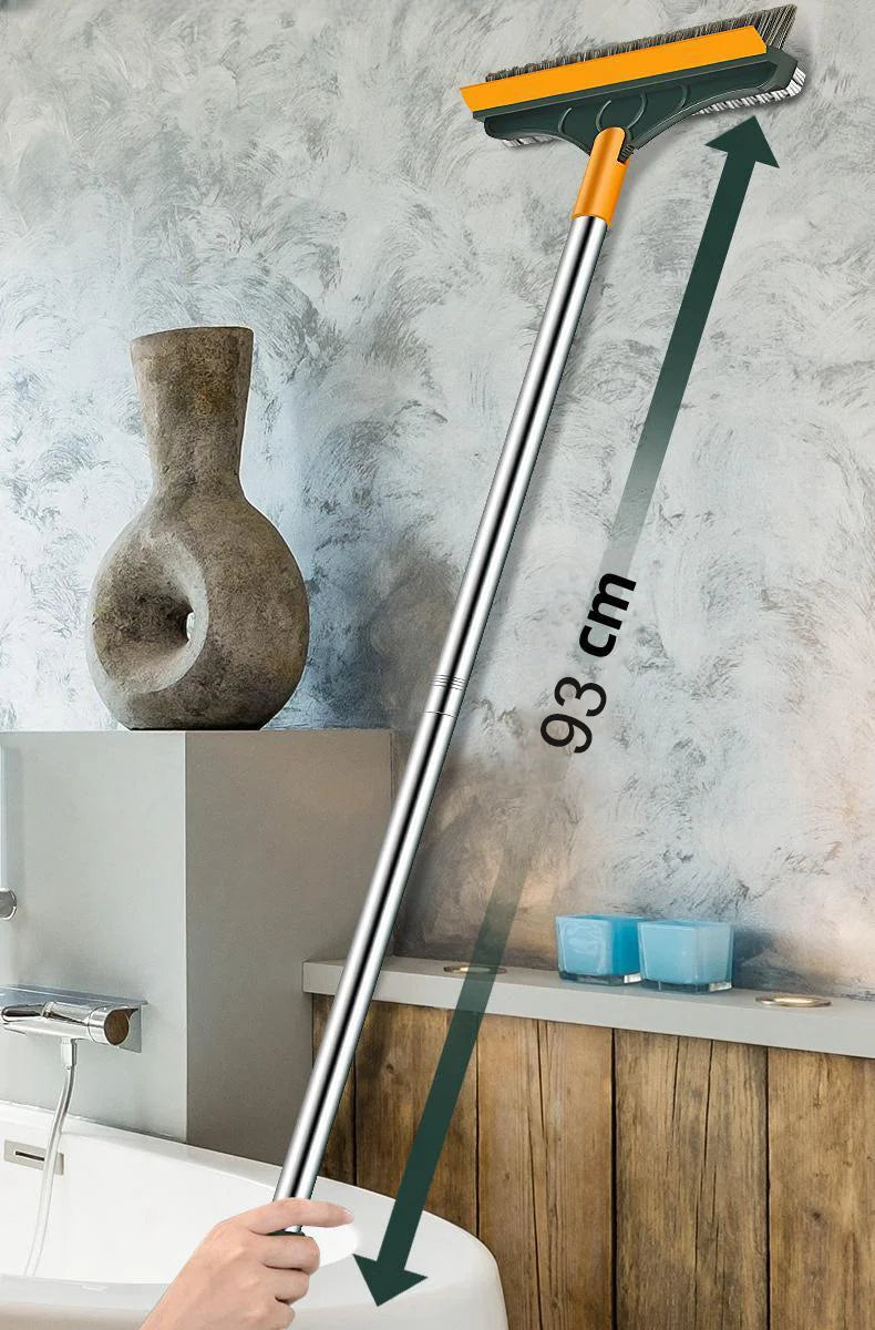 3 In 1 Cleaning Brush Cleaner Brush For Cleaning Bathroom Brush With Long Handle Rotating Floor Brush Crevice Brush GLOBGRIP®