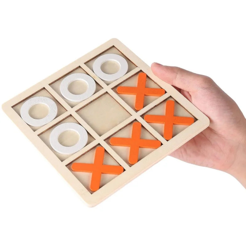 🧩 XO Tic Tac Toe Wooden Board Game GLOBGRIP®
