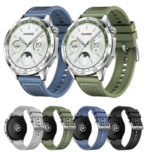 22mm Nylon Silicone Watch Bands For HUAWEI GT 4 46mm/Watch 4 Pro/GT 3 Sport Replacement Band for Samsung Galaxy Watch 6/5 Strap GLOBGRIP®