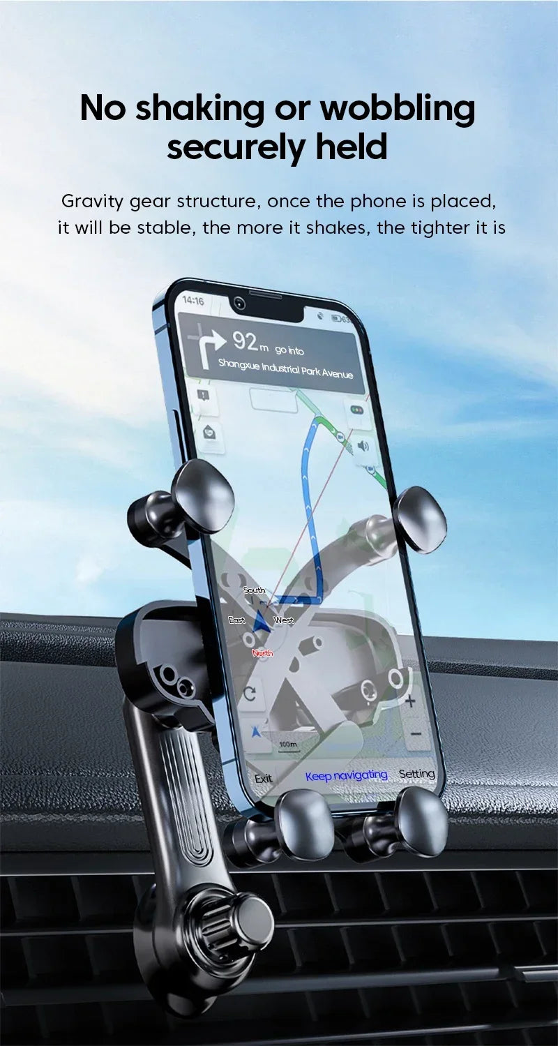 Gravity Car Phone Holder Air Vent Clip GLOBGRIP®