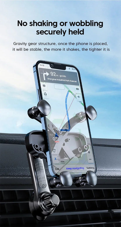 Gravity Car Phone Holder Air Vent Clip GLOBGRIP®