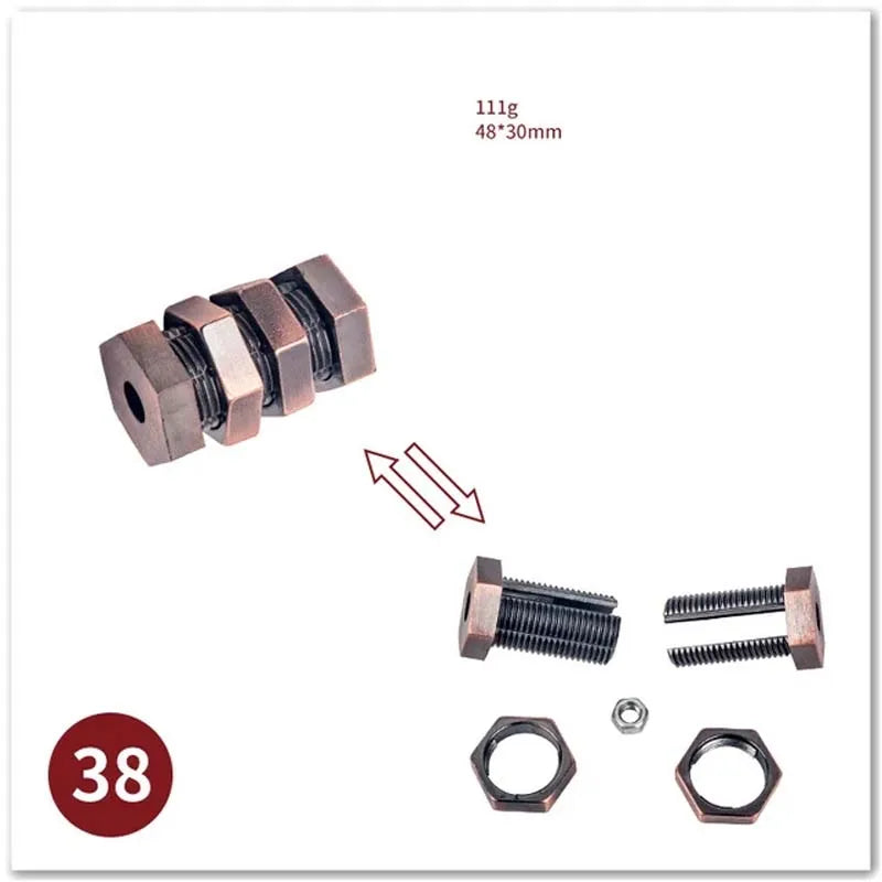 🧠 Classic IQ Metal Brain Teaser GLOBGRIP®