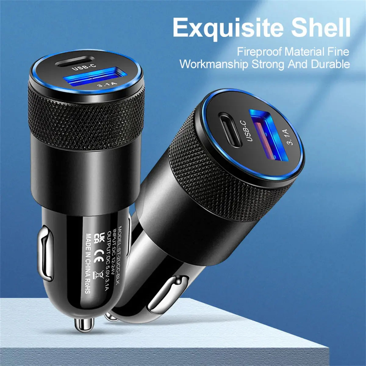 USB Car Charger Type C | Industrial Anti-Slip Solution GLOBGRIP®