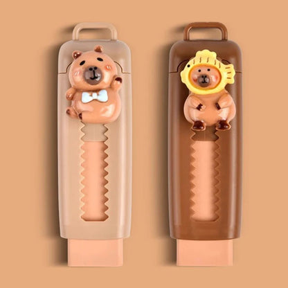 Kawaii Capybara Eraser | Fun Push-Pull Cute Stationery | GLOBGRIP® GLOBGRIP®