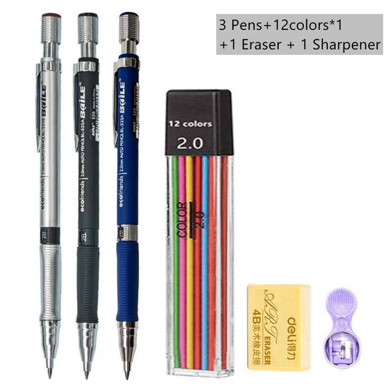 ✏️ Mechanical Pencil Set 2.0mm GLOBGRIP®