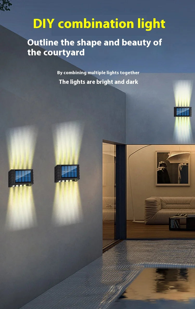 4/6/8/10LEDs Solar Wall Lamp GLOBGRIP®