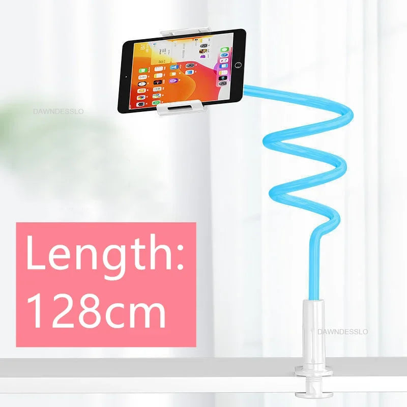 128cm Phone Holder Stand Lazy Bracket Headrest Bed 360 Flexible Long Arms Clamp Mount for IPhone Samsung and 3.5~6.7" Device GLOBGRIP®