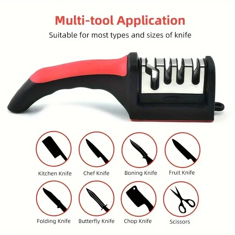 🔪 3-Segment Knife Sharpener | Industrial Anti-Slip Solution GLOBGRIP®