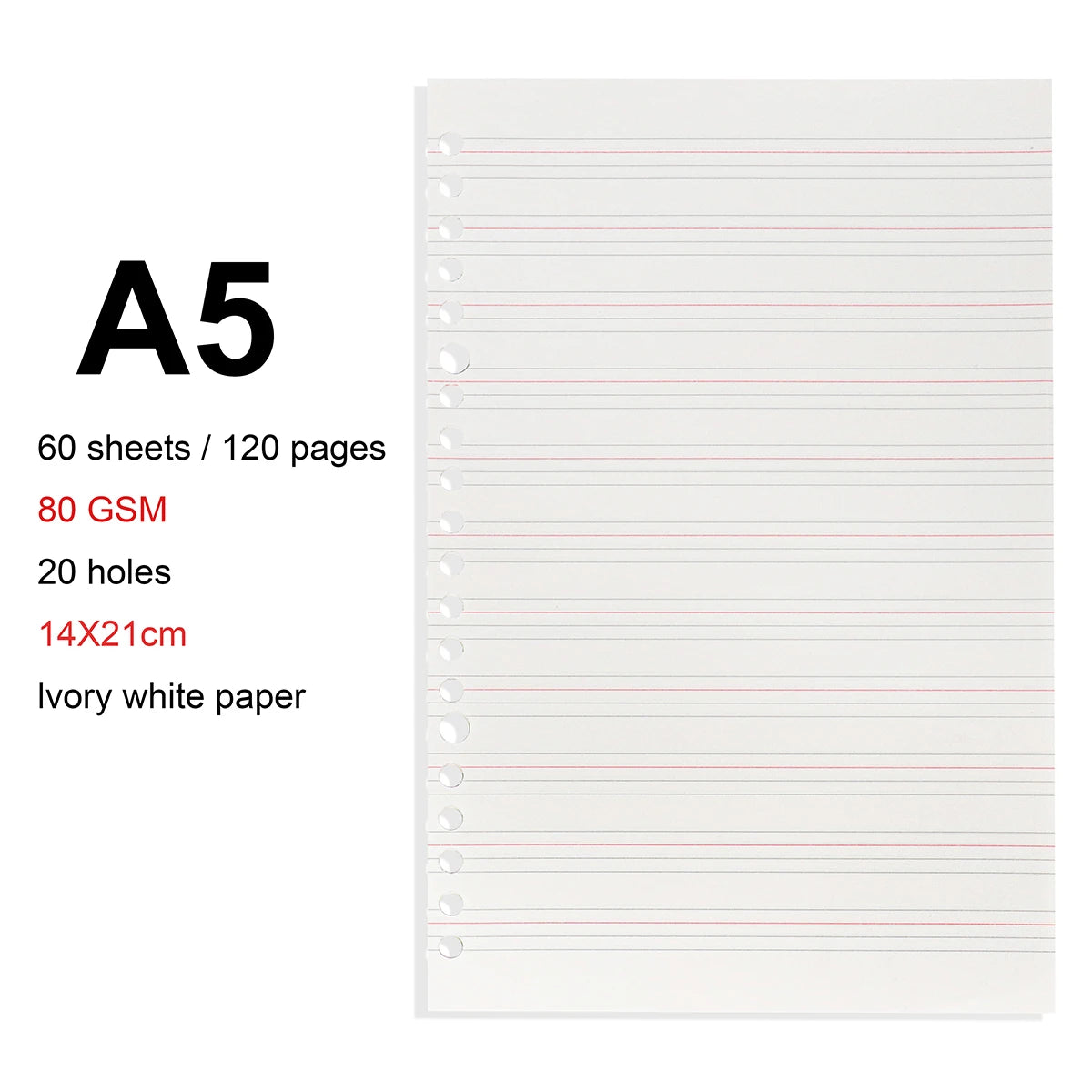 A4 / B5 / A5 Loose-Leaf Refill Binder Notebook GLOBGRIP®
