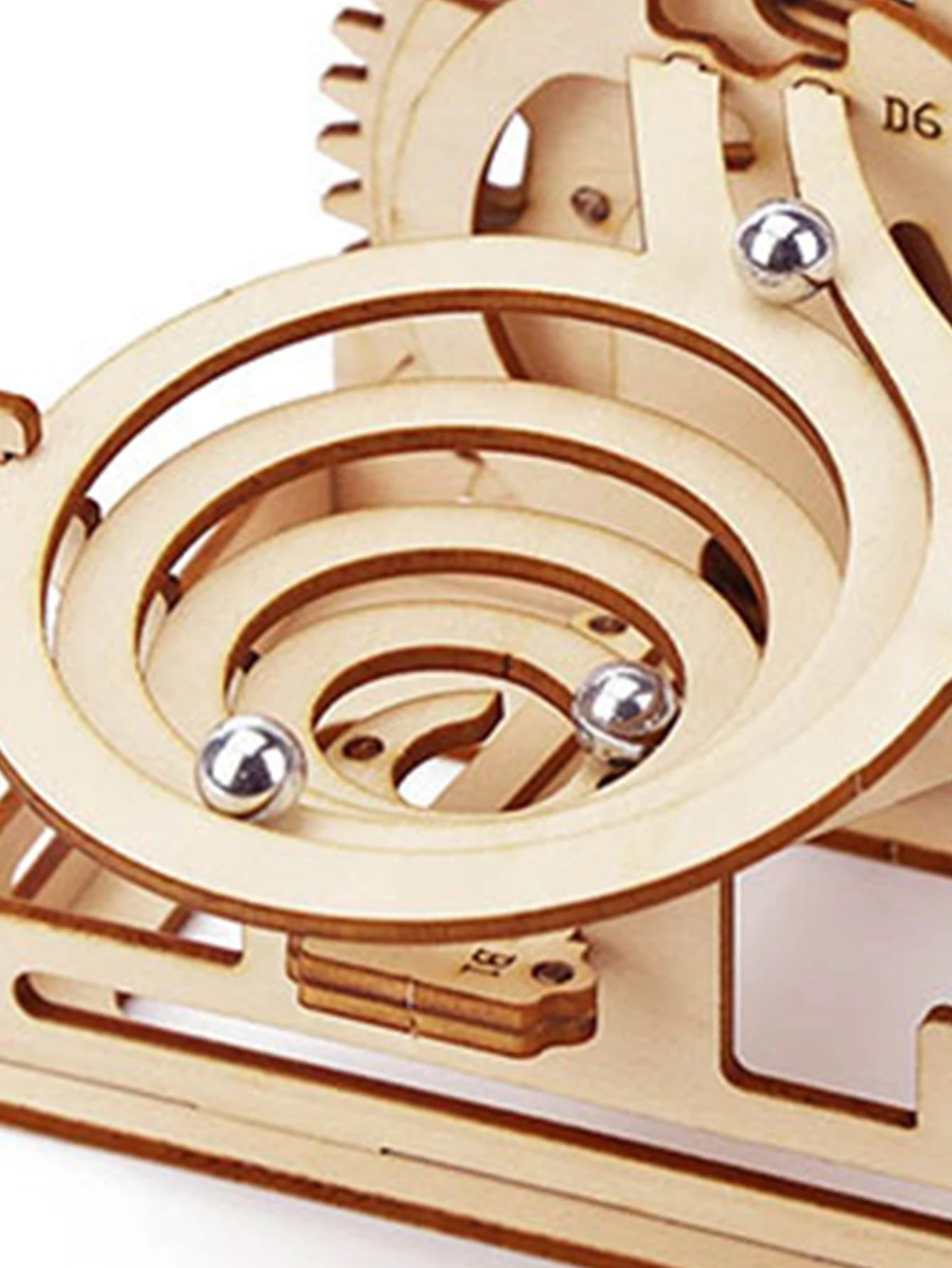 🌀 Spiral Marble Run 3D Wooden Puzzle GLOBGRIP®