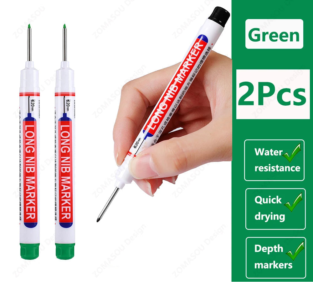 🖊️ 2cm Waterproof Long Head Deep Hole Marker Pen GLOBGRIP®
