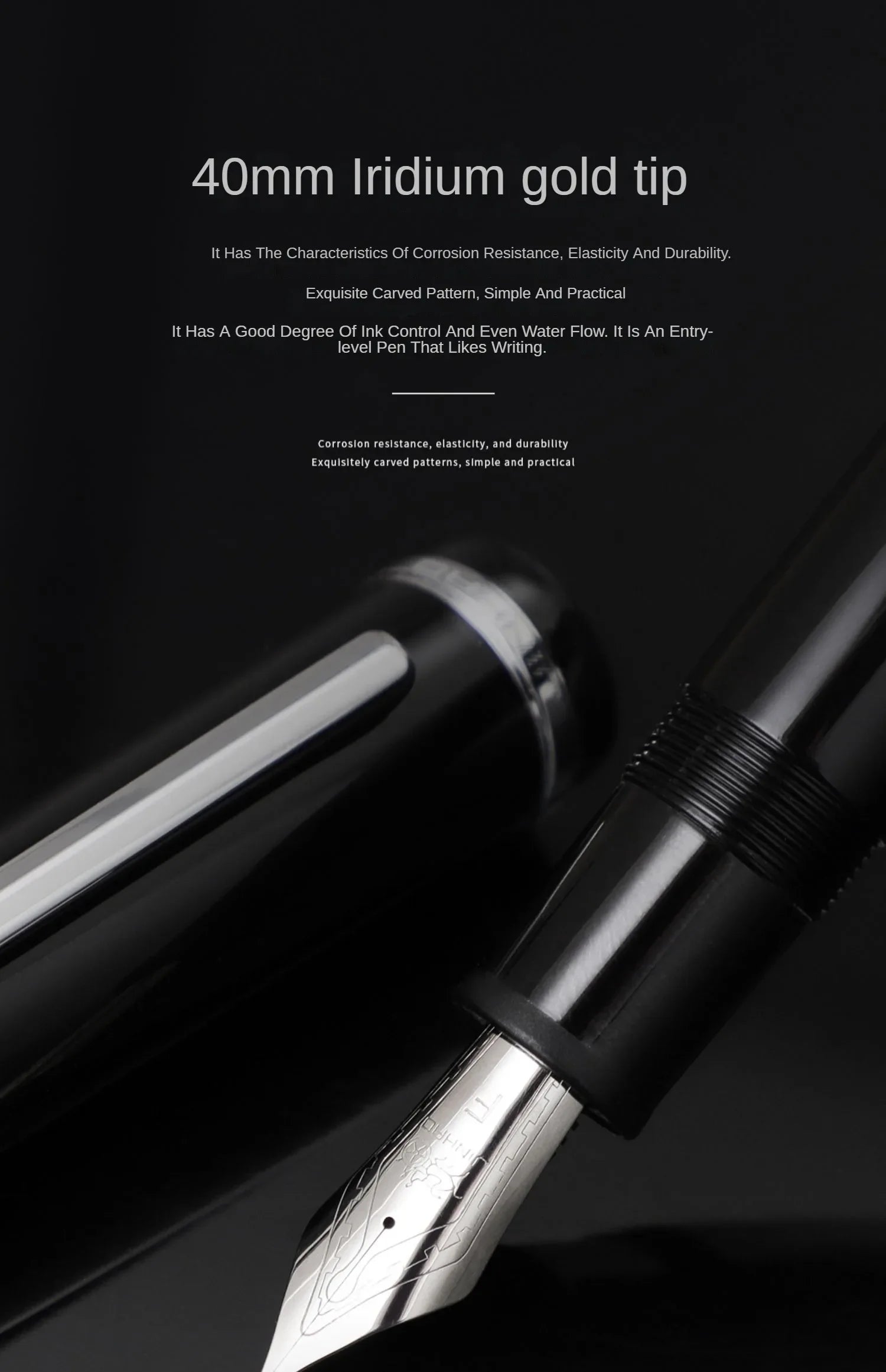 Luxury Fountain Pen X159 | Multi-Colour Acrylic Body | GLOBGRIP® GLOBGRIP®
