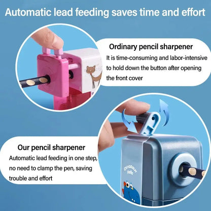 Dinosaur Hand-Cranked Pencil Sharpener | Industrial Anti-Slip Solution GLOBGRIP®