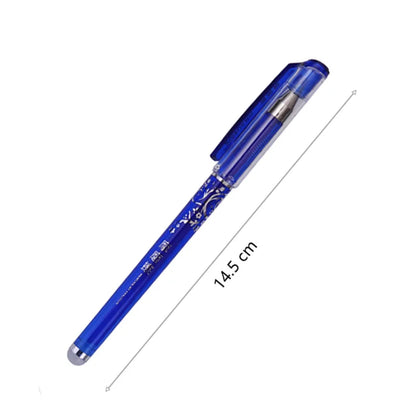 0.5mm Erasable Gel Pen Set Black Blue Red Ink Refill Rod Kawaii Pens Washable Handle School Office Supplies Writing Stationery GLOBGRIP®