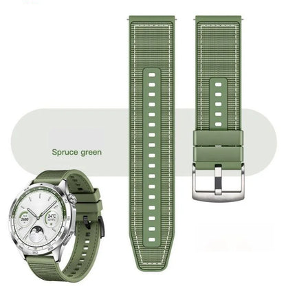 22mm Nylon Silicone Watch Bands For HUAWEI GT 4 46mm/Watch 4 Pro/GT 3 Sport Replacement Band for Samsung Galaxy Watch 6/5 Strap GLOBGRIP®