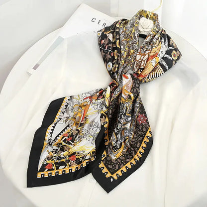 Luxury Silk Satin Square Scarf | Industrial Anti-Slip Solution GLOBGRIP®