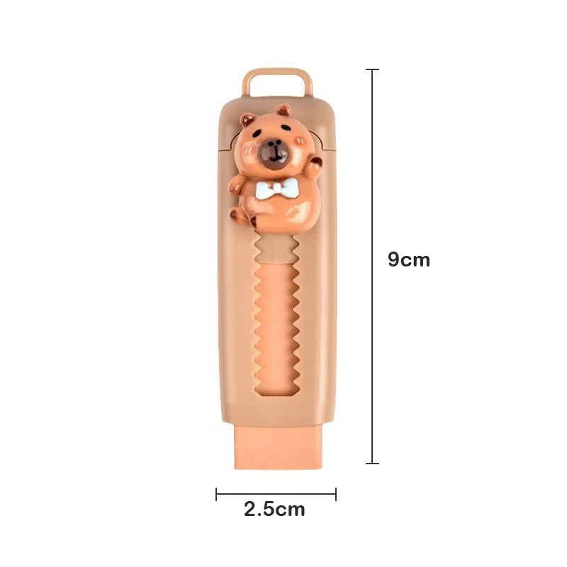 Kawaii Capybara Eraser | Fun Push-Pull Cute Stationery | GLOBGRIP® GLOBGRIP®