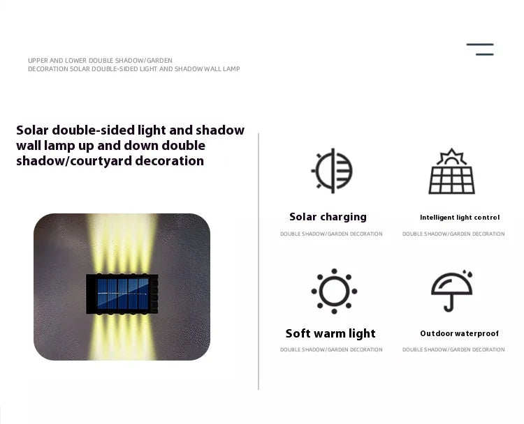 4/6/8/10LEDs Solar Wall Lamp GLOBGRIP®