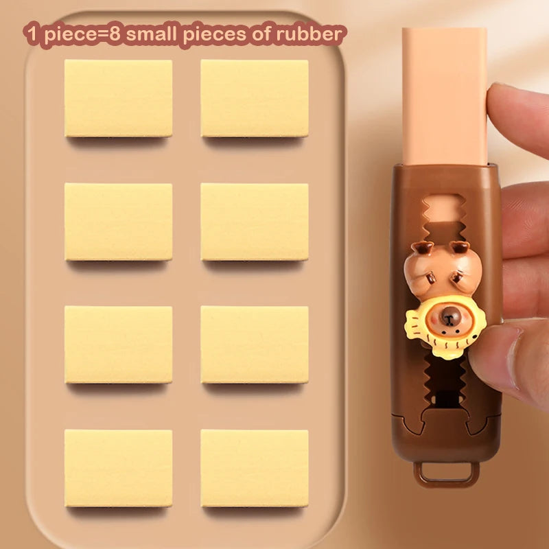 Kawaii Capybara Eraser | Fun Push-Pull Cute Stationery | GLOBGRIP® GLOBGRIP®