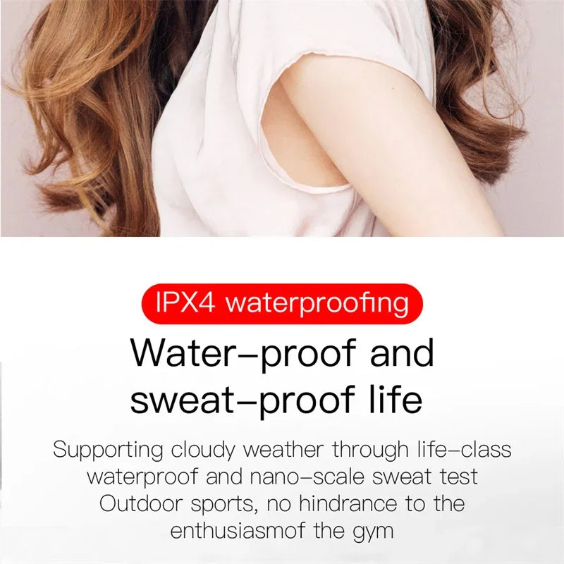 TWS E6S Wireless Bluetooth Earphones By Mic LED Display Stereo Noise Cancelling Headset With Charging Cable For All Smartphone GLOBGRIP®