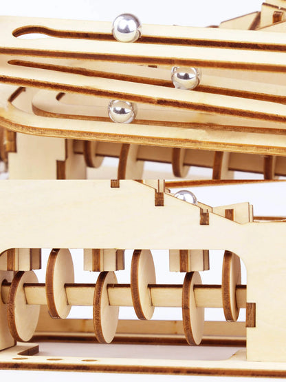 🌀 Spiral Marble Run 3D Wooden Puzzle GLOBGRIP®