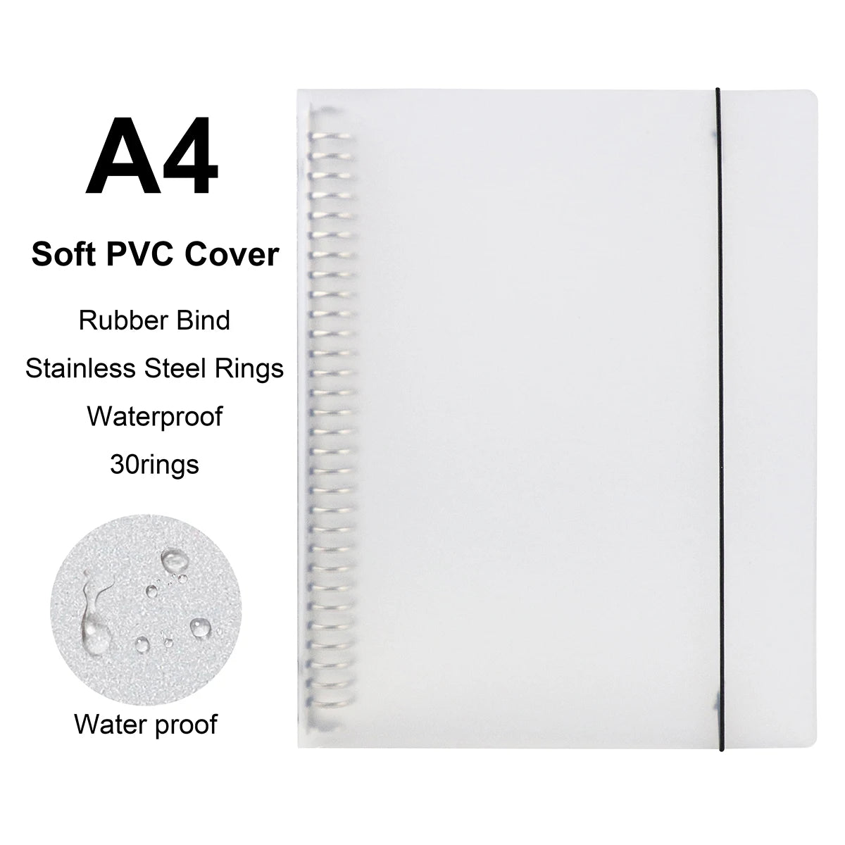 A4 / B5 / A5 Loose-Leaf Refill Binder Notebook GLOBGRIP®