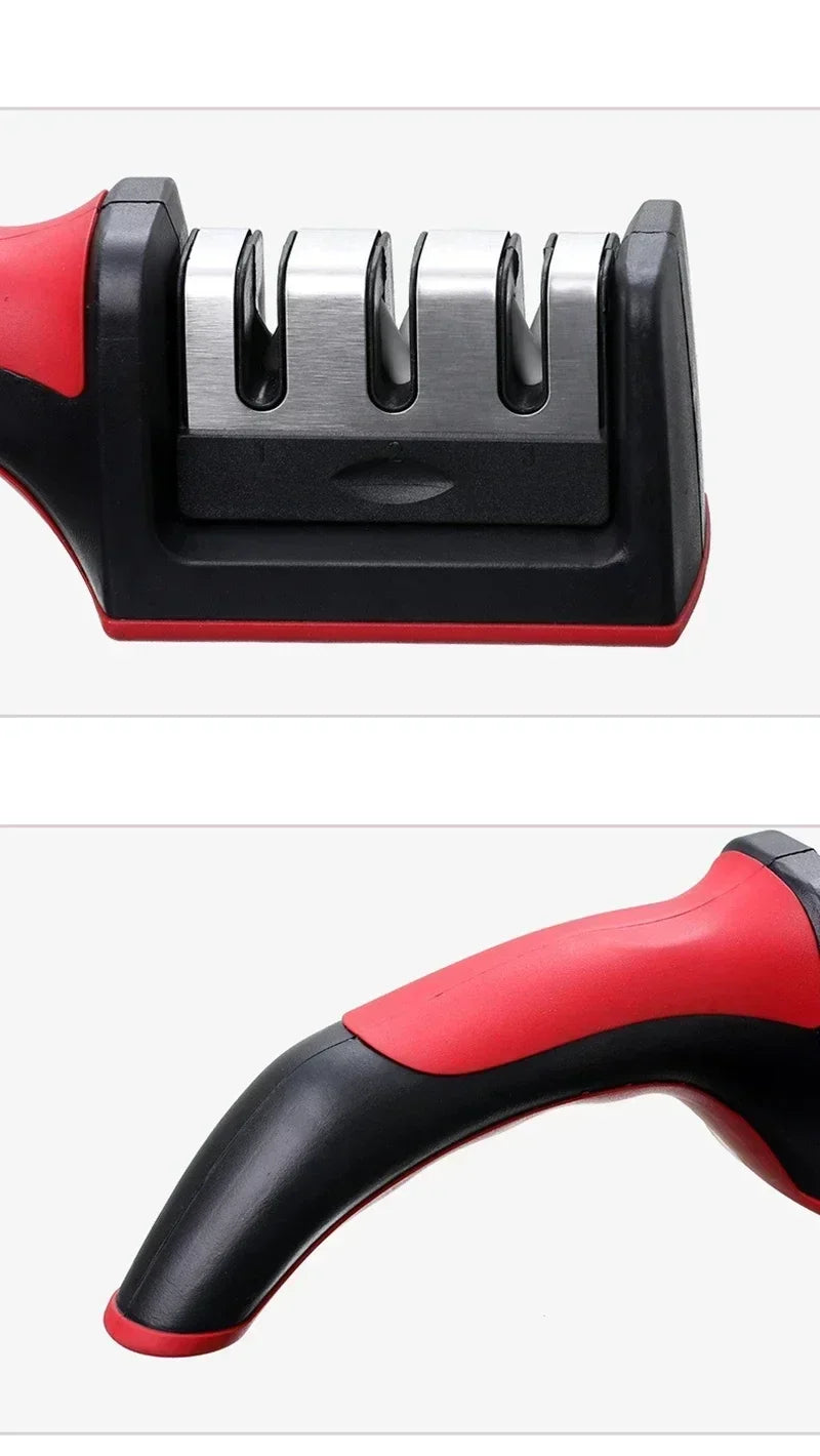 🔪 3-Segment Knife Sharpener | Industrial Anti-Slip Solution GLOBGRIP®