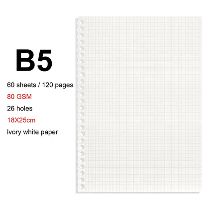 A4 / B5 / A5 Loose-Leaf Refill Binder Notebook GLOBGRIP®