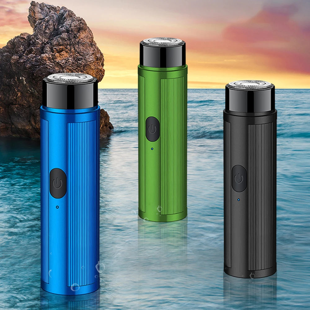 Men's Mini Electric Shaver Rechargeable Razor Epilator Women's Shaving Machine for Men Car Mini Shaver Electric Shaving Tools GLOBGRIP®