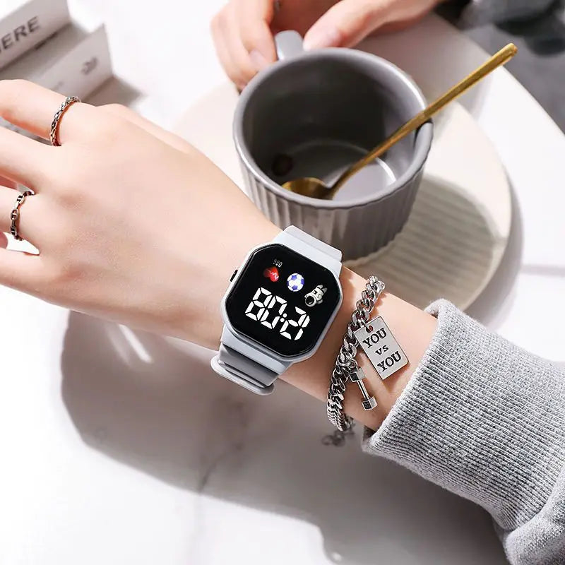 Kids Watch Sport LED Digital Watches Football Silicone Strap Waterproof Electronic Wristwatch for Children Boys Girls Gifts GLOBGRIP®