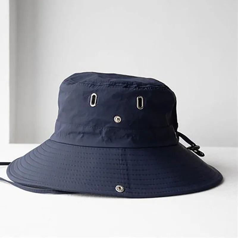 Summer Sun Hats UV Protection Outdoor Hunting Fishing Cap for Men Women Hiking Camping Visor Bucket Hat Neck Flap Fisherman Hat GLOBGRIP®
