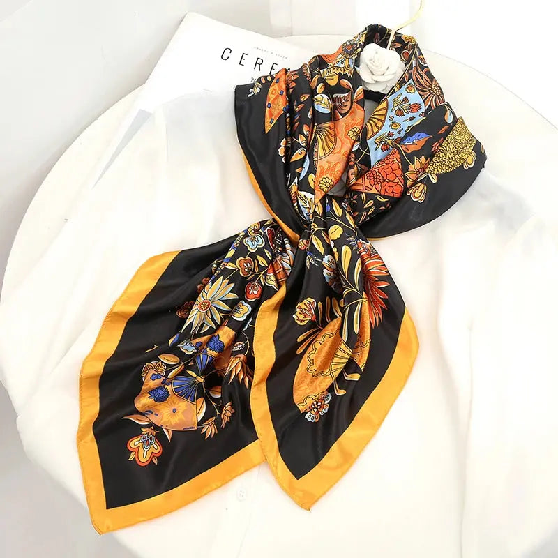 Luxury Silk Satin Square Scarf | Industrial Anti-Slip Solution GLOBGRIP®