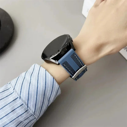 22mm Nylon Silicone Watch Bands For HUAWEI GT 4 46mm/Watch 4 Pro/GT 3 Sport Replacement Band for Samsung Galaxy Watch 6/5 Strap GLOBGRIP®