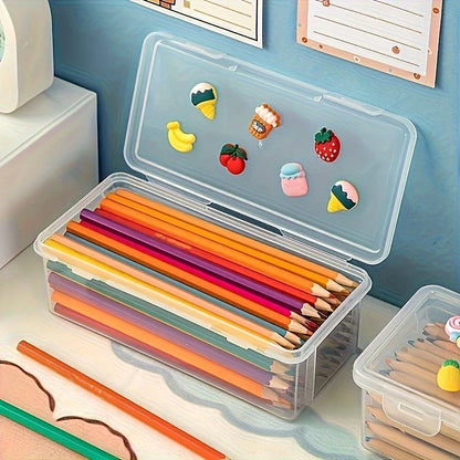 1/2 PCS Pencil Case Box PP Pencil Box Multi-function Stationery Organizer School Supplies for Office Pen Box Kits Sacs Pen Box GLOBGRIP®