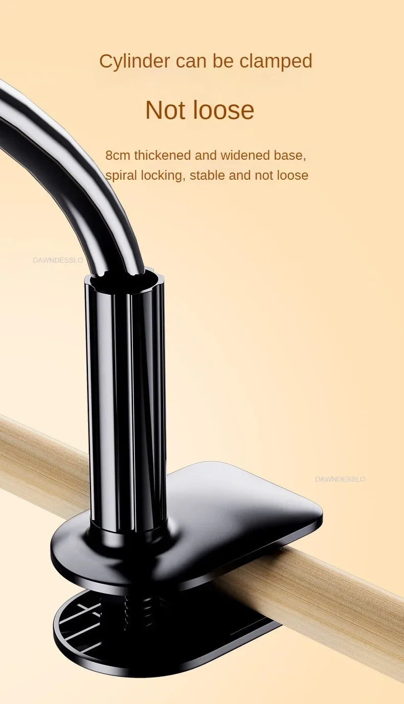 128cm Phone Holder Stand Lazy Bracket Headrest Bed 360 Flexible Long Arms Clamp Mount for IPhone Samsung and 3.5~6.7" Device GLOBGRIP®