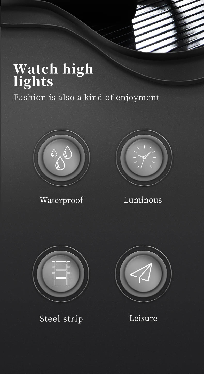 ✨ OPK Steel Belt Men’s Watch GLOBGRIP®