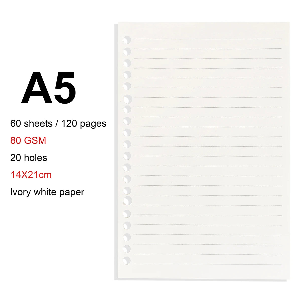 A4 / B5 / A5 Loose-Leaf Refill Binder Notebook GLOBGRIP®